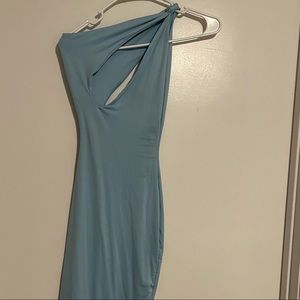 Baby blue dress